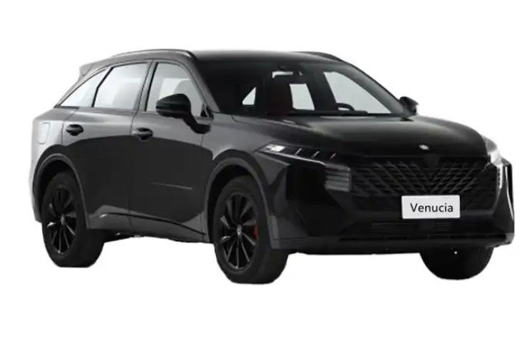 Black Five Doors Nissan Venucia Car 180km/H Top Speed 97kW Max Power